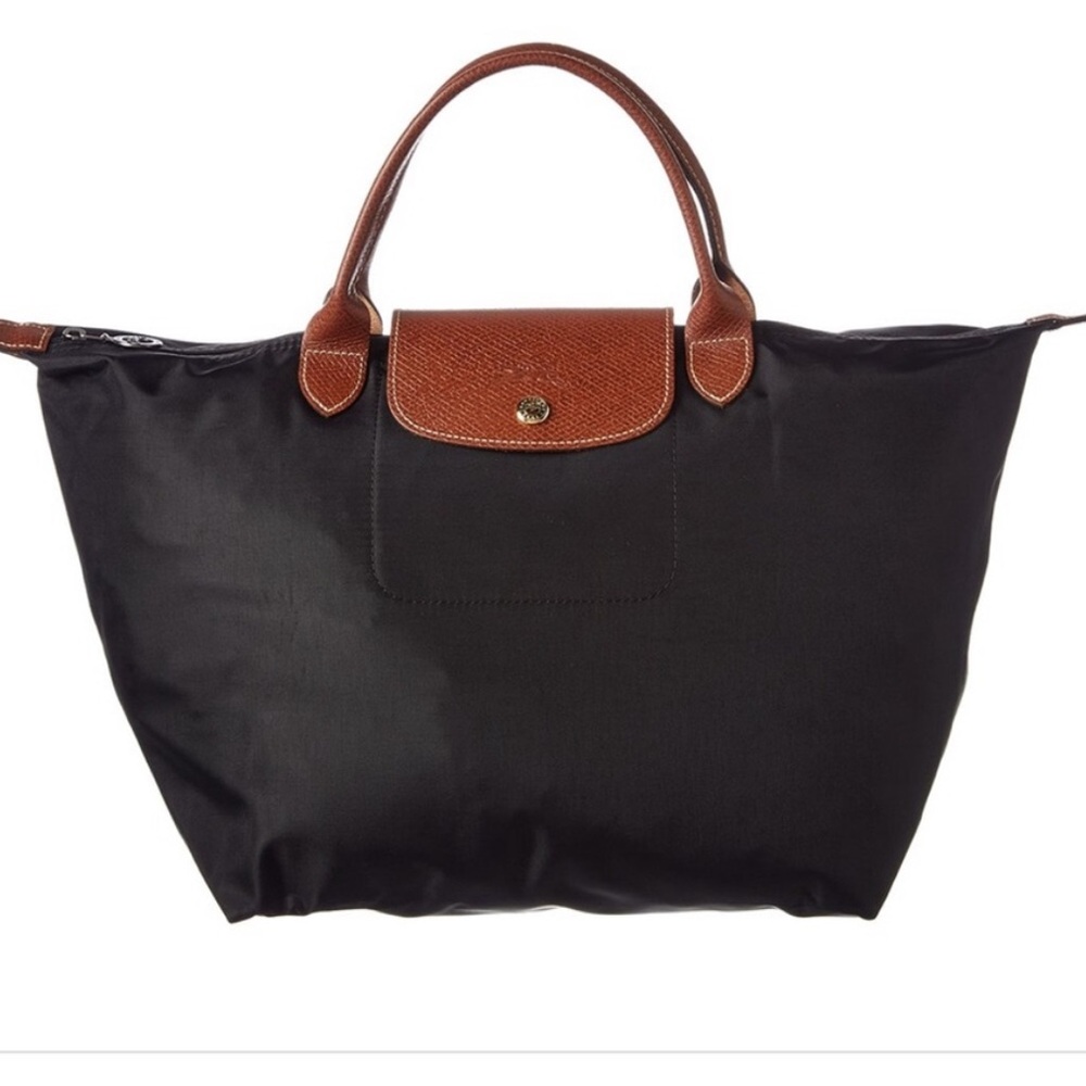 Longchamp Le Pilage Nylon Bag M - Black